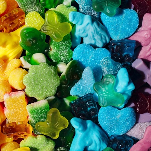 Продукция, изготовленная на нашей линии по производству мармеладных конфет