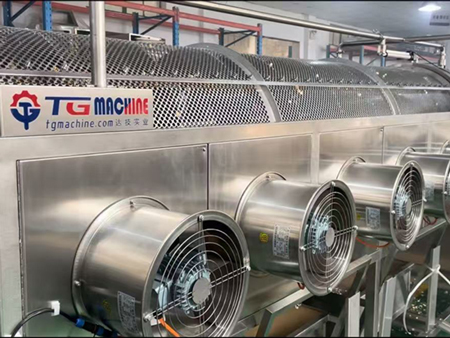 Роторный охладитель просеивания